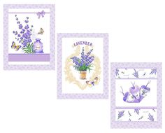 Комплект полотенец 48x60 см, 3 шт., рогожка Сиреневая дымка Ивановотекстиль