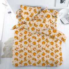 Простыня 1,5-спальная, бязь Люкс, детские расцветки Хитрый нос Ивановотекстиль