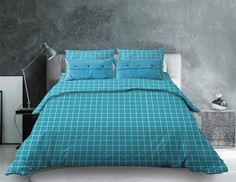 Простыня 2-спальная, бязь Комфорт Таттерсол, морская волна Ивановотекстиль