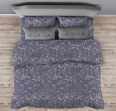 Простыня Евро, бязь Комфорт Валенсия, сиреневый Ивановотекстиль