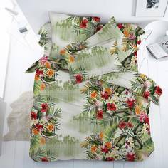 Простыня 1,5-спальная, бязь ГОСТ Экзотический остров Ивановотекстиль