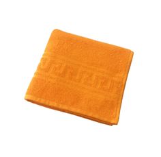 Махровое гладкокрашеное полотенце 70x140 см 380 г/м2 Апельсиновый Ивановотекстиль