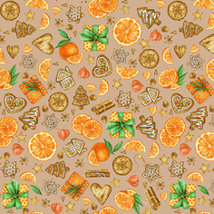 Скатерть 150x250 см, рогожка Цитрус, бежевый Ивановотекстиль