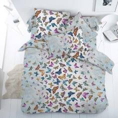 Простыня 1,5-спальная, бязь ГОСТ Бабочки Ивановотекстиль