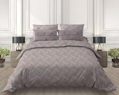 Простыня Евро, поплин Иллюзия, бежевый Ивановотекстиль