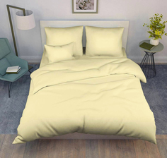 Простыня 2-спальная, поплин гладкокрашеный Шампань Ивановотекстиль