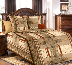 Простыня 1,5-спальная, бязь Люкс Византия Ивановотекстиль