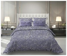 Простыня 1,5-спальная, бязь Комфорт Валенсия, сиреневый Ивановотекстиль