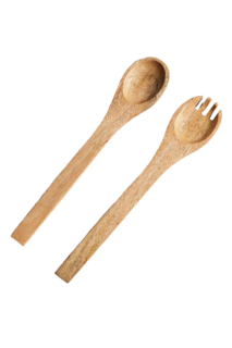Набор вилка и ложка Casa Stockmann Mango, коричневый, 5,7x30x1,5 см