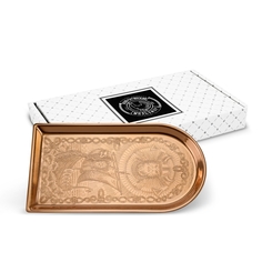 Поднос для чая Кольчугинский мельхиор Викинг медный С9615