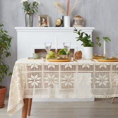 Скатерть Этель Цветы 130х1805 см, 100% п/э