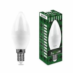 Лампа светодиодная SBC3707 Свеча E14 7W 4000K SAFFIT 55031