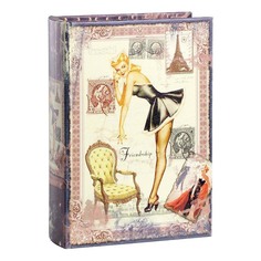 Шкатулка-книга Glasar 19x8x27 см разноцветная ГЛАСАР