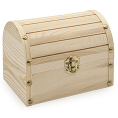 LYE015986 Шкатулка деревянная Сундучок (сосна, фанера из тополя), 16*11*12см Astra&Craft