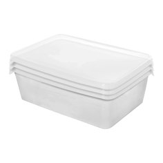 Контейнер пищевой пластик 1.35 л 3 шт прямоугольный Lucky Friday Frozen LF1044