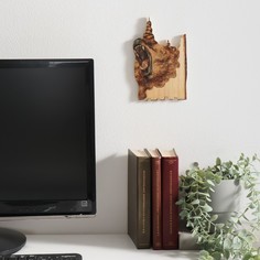 Панно интерьерное дерево Рык медведя 12х0,7х19 см No Brand