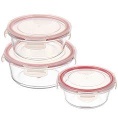 Контейнер пищевой 0.4 0.5 0.62 л 3 шт с ми Y4-6537 No Brand