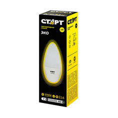 ЛАМПА СВЕТОДИОДНАЯ "СТАРТ ЭКО" СВЕЧА 7W 2700 К E14, ТЕПЛ. СВЕТ Start