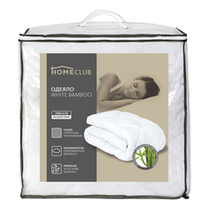 Одеяло Homeclub White bamboo 220x200 см полиэстер всесезонное белое