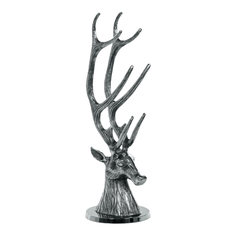 Декоративная подставка под бутылки Universal ark Deer серебристая