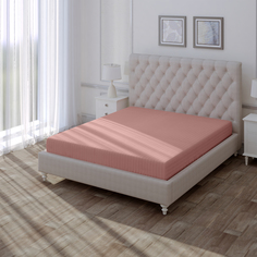 Простыня LoveME Premium На Резинке 200x200 на высоту матраса 30см, Rouge, розовый