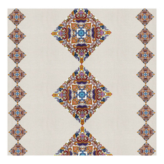 Скатерть Колорит Oxford Калейдоскоп 140x140 см ПВХ бежевая