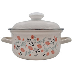 Кастрюля эмалированная 2,0л 15104АП2 Blossom