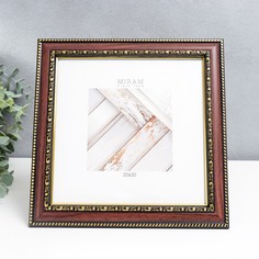 Фоторамка пластик "Gallery" 20х20 см венге (пластиковый экран) No Brand
