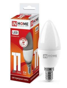 Лампа светодиодная ASDHOME, E14, 11W, 6500K, "Свеча", арт. 702878 - (10 шт.)