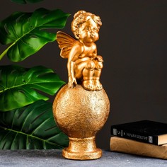 Фигура "Эльфина на шаре" бронза 18х18х40см Хорошие сувениры