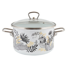 Кастрюля Appetite Botany эмаль цил 5,5л