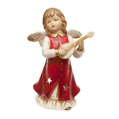 Подсвечник Angel Craft Ангел музыкальные инструменты красный 20 см