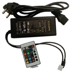 Контроллер Ecola LED RGB IR controller моноблок сБлоком питания 72W 12V 6A