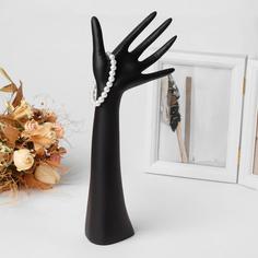 Подставка для украшений "Рука", 12 х 6 х 31,5 см, цвет чёрный Queen Fair