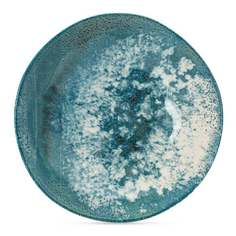 Тарелка для супа Fioretta Stone Turquoise 22 см синяя