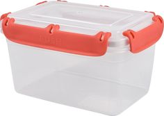 Контейнер Plast Team с защелками BERGEN 179х126х102 мм 1,3 л коралловый