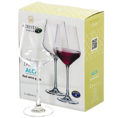 Бокал для вина, 500 мл, стекло, 2 шт, Bohemia, Alca, 91L/1SI12/0/00000/500-264