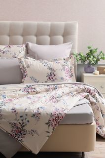 Пододеяльник 200x220 21maison молочный/розовый сатин 100% хлопок 954/0095002/3286