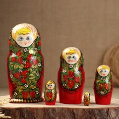 Sima-land 5 кукол, Татьяна, хохлома, 14-15 см