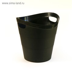Корзина для бумаг и мусора Calligrata Uni 2002, 14 литров, пластик, черная