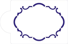 Трафарет для мастики/марципана Рамка 15х11,5 см. Т143 No Brand