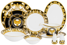 Обеденный сервиз Royal Crown Монплезир, 6 персон 26 предметов фарфор RC9-27DS-666B_