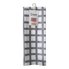 Полотенце Lines 35x60 см рогожка клетка No Brand