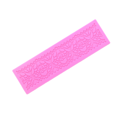 Коврик для айсинга узкий Розы кружевные Вкусная Идея