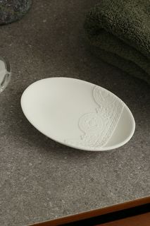 Мыльница 2.5x14.5x9.5 см COINCASA белый керамика 6584256