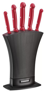 Набор ножей Tramontina Ultracorte Red 6 предметов подставка в подарочной упаковке