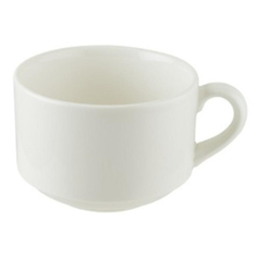 Чашка чайная Bonna штабелированная фарфор 280 мл белая