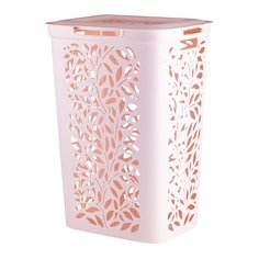 Корзина для белья 60 л 44х34х63.5 см прямоугольная с крышкой Полимербыт 434890000