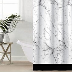 Штора для ванной Этель Granite 145 х 180 см, полиэстер No Brand