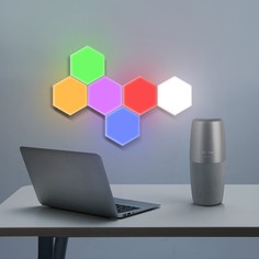 Сенсорный индукционный магнитный модульный настенный светильник - мозаика 6 шт. Grand Price